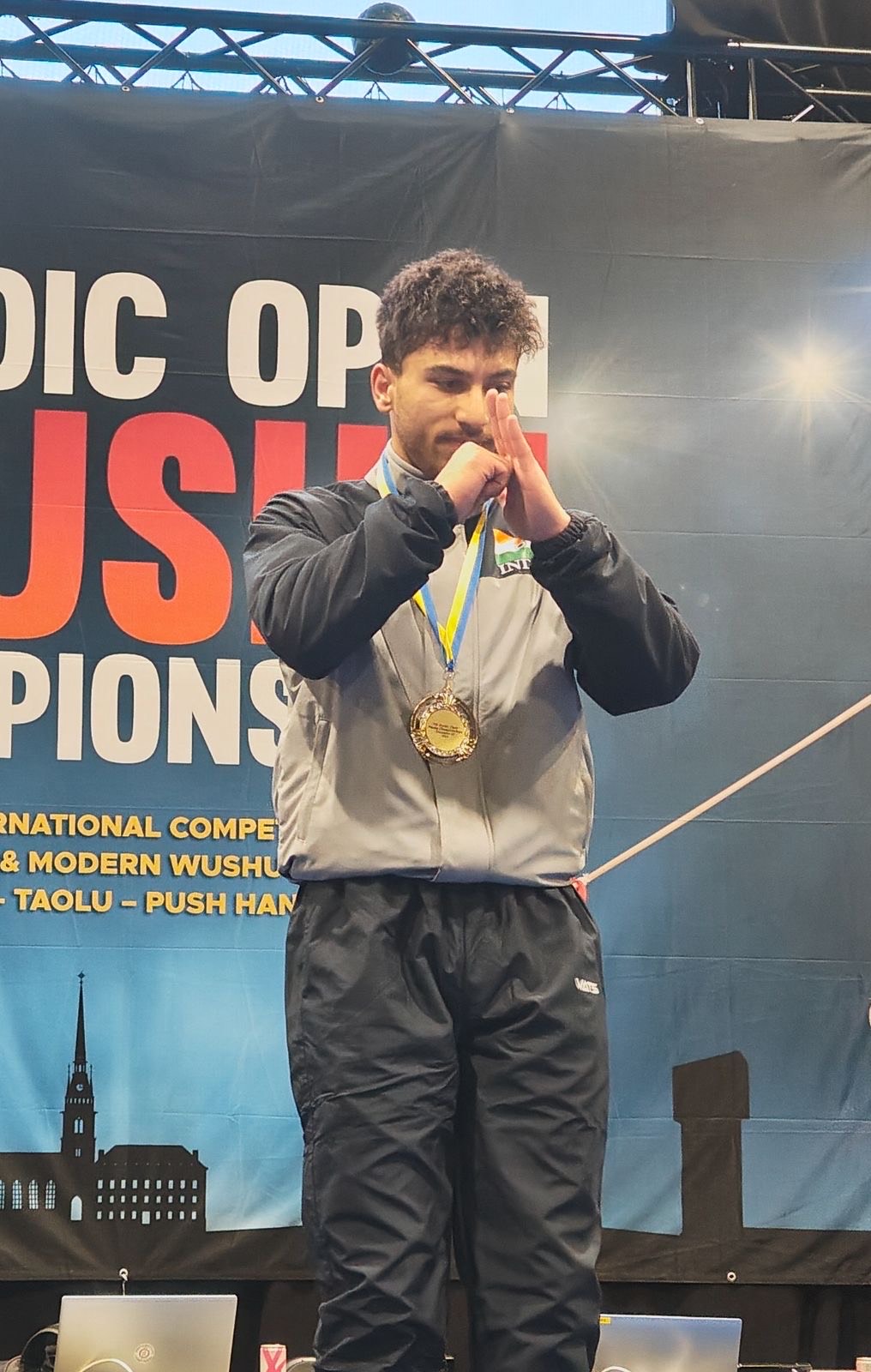 Kupwara’s Rashid wins Wushu gold in Sweden 